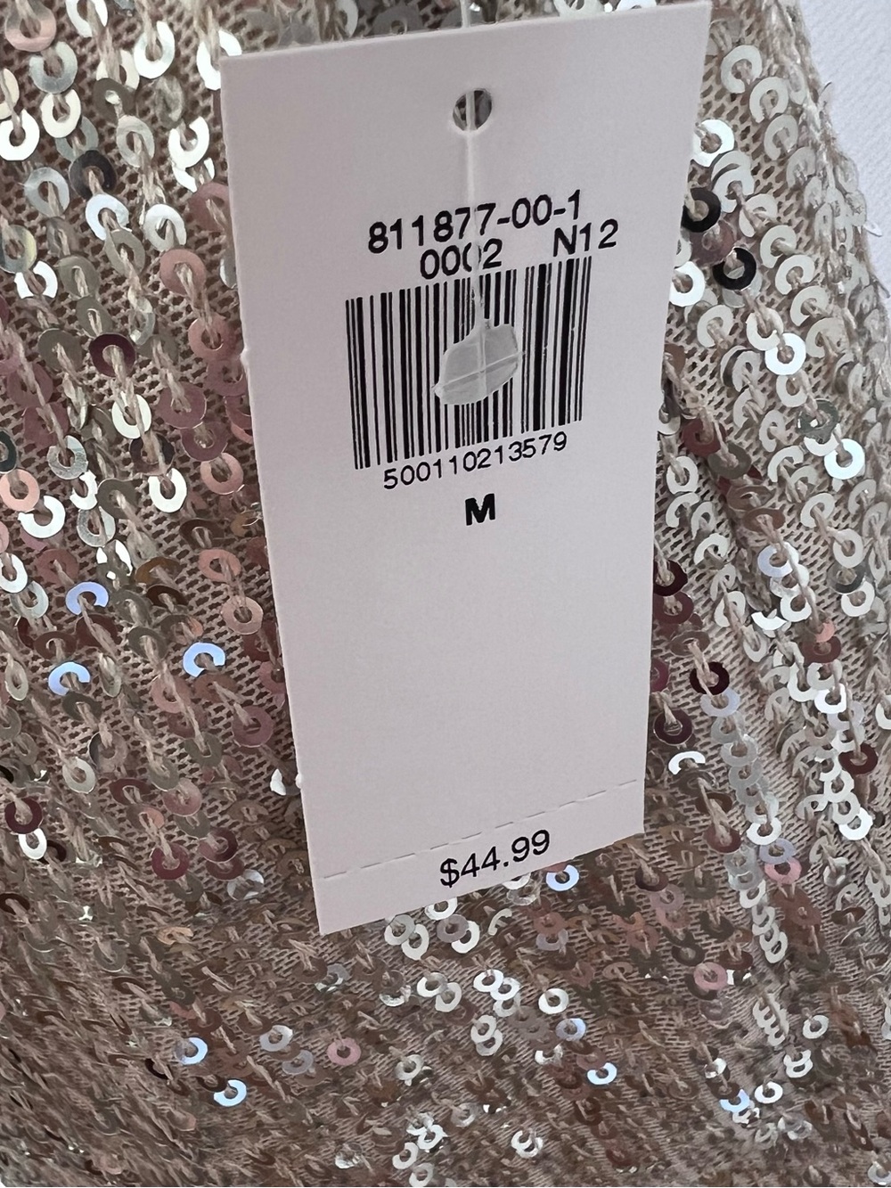 Old Navy Silver Sequin High Rise Flared Pants - Picture 2 of 4